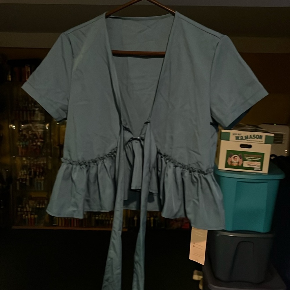 Aqua Women's Wrap Top